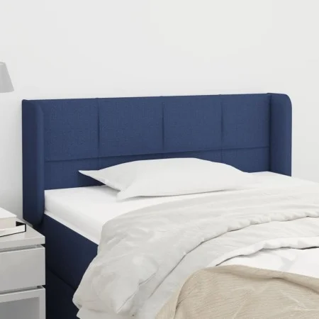 Blue fabric headboard 93x16x78/88 cm by , Headboards and footboards - Ref: Foro24-3118756, Price: 49,26 €, Discount: %