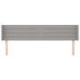Kopfteil aus hellgrauem Stoff, 183 x 16 x 78/88 cm von , Kopf- und Fußteile - Ref: Foro24-3118922, Preis: 67,91 €, Rabatt: %
