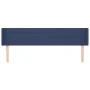 Cabecero de tela azul 203x16x78/88 cm de , Cabeceros y pies de cama - Ref: Foro24-3118936, Precio: 72,21 €, Descuento: %