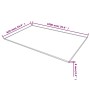 Rechteckige Tischplatte aus gehärtetem Glas 1000 x 620 mm von vidaXL, Tischplatten - Ref: Foro24-244621, Preis: 59,01 €, Raba...