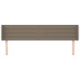 Kopfteil aus taupegrauem Stoff, 203 x 16 x 78/88 cm von , Kopf- und Fußteile - Ref: Foro24-3118934, Preis: 69,77 €, Rabatt: %
