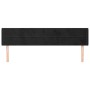 Kopfteil aus schwarzem Samt, 203 x 16 x 78/88 cm von , Kopf- und Fußteile - Ref: Foro24-3118976, Preis: 59,07 €, Rabatt: %