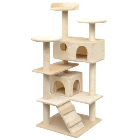 Cat scratching post with sisal scratching post 125 cm beige by vidaXL, Cat furniture - Ref: Foro24-170477, Price: 85,85 €, Di...