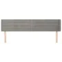 Hellgraues Samtkopfteil 203x16x78/88 cm von , Kopf- und Fußteile - Ref: Foro24-3118974, Preis: 59,07 €, Rabatt: %
