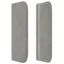 Cabecero de terciopelo gris claro 203x16x78/88 cm de , Cabeceros y pies de cama - Ref: Foro24-3118974, Precio: 58,52 €, Descu...