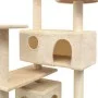 Cat scratching post with sisal scratching post 125 cm beige by vidaXL, Cat furniture - Ref: Foro24-170477, Price: 85,85 €, Di...