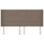 Headboard with ears in taupe gray fabric 203x16x118/128 cm by , Headboards and footboards - Ref: Foro24-3119746, Price: 121,3...
