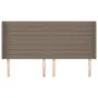 Headboard with ears in taupe gray fabric 203x16x118/128 cm by , Headboards and footboards - Ref: Foro24-3119746, Price: 119,5...
