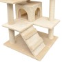 Katzenkratzbaum mit Sisal-Kratzstamm 125 cm beige von vidaXL, Katzenmöbel - Ref: Foro24-170477, Preis: 91,27 €, Rabatt: %