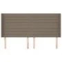 Headboard with ears in taupe gray fabric 183x16x118/128 cm by , Headboards and footboards - Ref: Foro24-3119738, Price: 136,9...