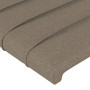 Kopfteil mit Ohren aus taupegrauem Stoff, 183 x 16 x 118/128 cm von , Kopf- und Fußteile - Ref: Foro24-3119738, Preis: 139,03...
