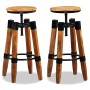 Taburetes de cocina 2 unidades madera maciza de mango de vidaXL, Taburetes de cocina - Ref: Foro24-244589, Precio: 273,99 €, ...