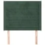 Kopfteil mit dunkelgrünen Samtohren 103x16x118/128cm von , Kopf- und Fußteile - Ref: Foro24-3119765, Preis: 78,38 €, Rabatt: %