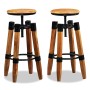 Taburetes de cocina 2 unidades madera maciza de mango de vidaXL, Taburetes de cocina - Ref: Foro24-244589, Precio: 273,99 €, ...