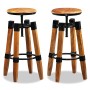 Taburetes de cocina 2 unidades madera maciza de mango de vidaXL, Taburetes de cocina - Ref: Foro24-244589, Precio: 273,99 €, ...