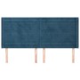 Kopfteil mit dunkelblauen Samtohren 203x16x118/128 cm von , Kopf- und Fußteile - Ref: Foro24-3119790, Preis: 118,16 €, Rabatt: %