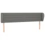 Dark gray fabric headboard 183x23x78/88 cm by , Headboards and footboards - Ref: Foro24-3117299, Price: 68,50 €, Discount: %