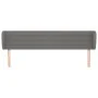 Dark gray fabric headboard 183x23x78/88 cm by , Headboards and footboards - Ref: Foro24-3117299, Price: 68,50 €, Discount: %
