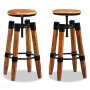Taburetes de cocina 2 unidades madera maciza de mango de vidaXL, Taburetes de cocina - Ref: Foro24-244589, Precio: 273,99 €, ...