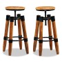 Taburetes de cocina 2 unidades madera maciza de mango de vidaXL, Taburetes de cocina - Ref: Foro24-244589, Precio: 273,99 €, ...
