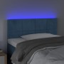 LED-Kopfteil aus dunkelblauem Samt, 90 x 5 x 78/88 cm von , Kopf- und Fußteile - Ref: Foro24-3121652, Preis: 50,34 €, Rabatt: %
