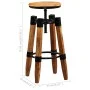 Taburetes de cocina 2 unidades madera maciza de mango de vidaXL, Taburetes de cocina - Ref: Foro24-244589, Precio: 269,03 €, ...