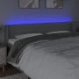 Light gray fabric headboard with LED 183x16x78/88 cm by , Headboards and footboards - Ref: Foro24-3123390, Price: 76,70 €, Di...