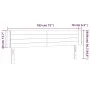 Light gray fabric headboard with LED 183x16x78/88 cm by , Headboards and footboards - Ref: Foro24-3123390, Price: 76,70 €, Di...
