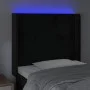 Kopfteil aus schwarzem Samt mit LED 103x16x118/128 cm von , Kopf- und Fußteile - Ref: Foro24-3124232, Preis: 73,53 €, Rabatt: %