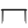 Juego de comedor de jardín 5 piezas con cojines negro en Conjuntos de jardín | Comprar online en Foro24