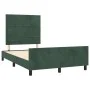 Dark green velvet bed frame with headboard 120x200 cm by , Beds and slatted bases - Ref: Foro24-3125809, Price: 169,76 €, Dis...