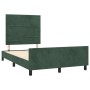 Dunkelgrüner Samtbettrahmen mit Kopfteil 120x200 cm von , Betten und Lattenroste - Ref: Foro24-3125809, Preis: 175,84 €, Raba...