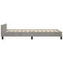 Light gray velvet bed frame with headboard 100x200cm by , Beds and slatted bases - Ref: Foro24-3125800, Price: 128,78 €, Disc...