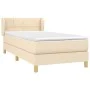 Box spring bed with cream fabric mattress 90x190 cm by , Beds and slatted bases - Ref: Foro24-3126770, Price: 316,73 €, Disco...