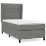 Box spring bed with dark gray fabric mattress 90x190 cm by , Beds and slatted bases - Ref: Foro24-3128006, Price: 340,25 €, D...