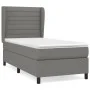 Box spring bed with dark gray fabric mattress 90x190 cm by , Beds and slatted bases - Ref: Foro24-3128006, Price: 333,85 €, D...