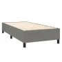 Box spring bed with dark gray fabric mattress 90x190 cm by , Beds and slatted bases - Ref: Foro24-3128006, Price: 333,85 €, D...