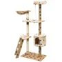 Sisal Pfosten Katze Kratzbaum 150cm Fußabdrücke beige von vidaXL, Katzenmöbel - Ref: Foro24-170488, Preis: 62,39 €, Rabatt: %