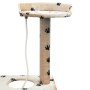 Sisal Pfosten Katze Kratzbaum 150cm Fußabdrücke beige von vidaXL, Katzenmöbel - Ref: Foro24-170488, Preis: 67,40 €, Rabatt: %