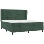 Cama box spring con colchón terciopelo verde oscuro 180x200 cm de , Camas y somieres - Ref: Foro24-3129288, Precio: 665,96 €,...