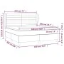 Cama box spring con colchón terciopelo verde oscuro 180x200 cm de , Camas y somieres - Ref: Foro24-3129288, Precio: 665,96 €,...