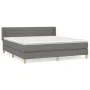 Boxspringbett mit dunkelgrauer Stoffmatratze 180x200 cm von , Betten und Lattenroste - Ref: Foro24-3130370, Preis: 564,62 €, ...