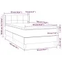 Box spring bed with black synthetic leather mattress 90x190 cm by , Beds and slatted bases - Ref: Foro24-3130933, Price: 294,...