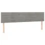 Box spring bed with light gray velvet mattress 200x200 cm by , Beds and slatted bases - Ref: Foro24-3131039, Price: 539,96 €,...