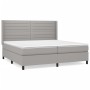 Boxspringbett mit hellgrauer Stoffmatratze 200x200 cm von , Betten und Lattenroste - Ref: Foro24-3131537, Preis: 690,21 €, Ra...
