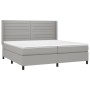 Boxspringbett mit hellgrauer Stoffmatratze 200x200 cm von , Betten und Lattenroste - Ref: Foro24-3131537, Preis: 690,21 €, Ra...