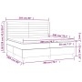 Boxspringbett mit hellgrauer Stoffmatratze 200x200 cm von , Betten und Lattenroste - Ref: Foro24-3131537, Preis: 690,21 €, Ra...