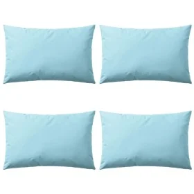Cojines para exteriores 60x40 cm azul claro 4 unidades de vidaXL, Cojines - Ref: Foro24-132301, Precio: 57,14 €, Descuento: %
