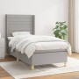 Boxspringbett mit hellgrauer Stoffmatratze 90x190 cm von , Betten und Lattenroste - Ref: Foro24-3132033, Preis: 329,71 €, Rab...