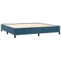 Box spring bed with dark blue velvet mattress 200x200 cm by , Beds and slatted bases - Ref: Foro24-3132763, Price: 655,05 €, ...